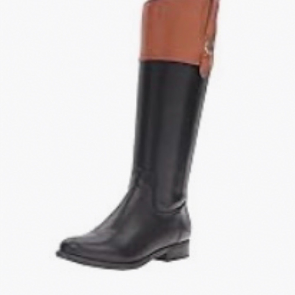 Tommy Hilfiger Black & Brown Women's Riding Boots